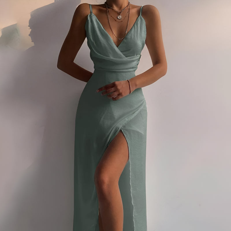 SIENNA | ELEGANTES SCHLITZKLEID